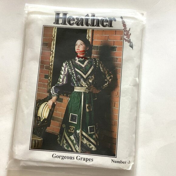 Wearable Art GORGEOUS GRAPES UNCUT# 3 Vintage Sewing Pattern Heather Wanless - Picture 1 of 2